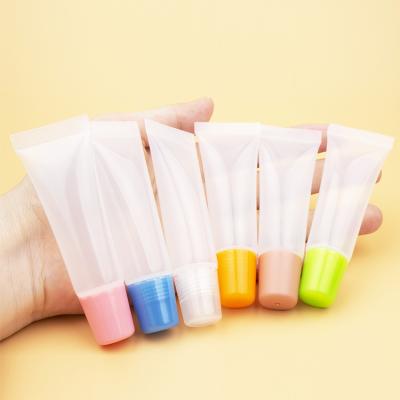 China 2021 Cosmetic Top Selling Plastic Lip Gloss Sample Tube , Squeeze Tube Lip Gloss for sale