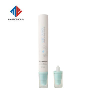 China Cosmetic soft empty eco-friendly eye cream tube cosmetic pump tube with hot stamping screen printing for sale