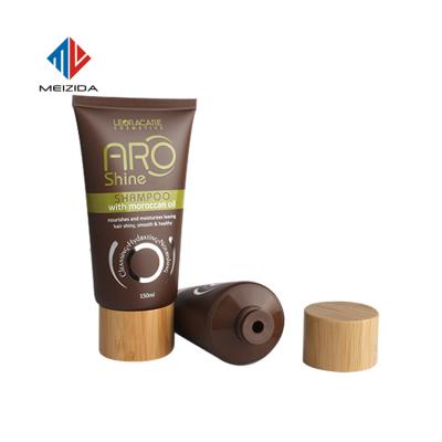 China China Wholesale Custom Empty Cosmetic Lotion Packaging Facial Remover Packaging Tube With Wooden Screw Cap for sale