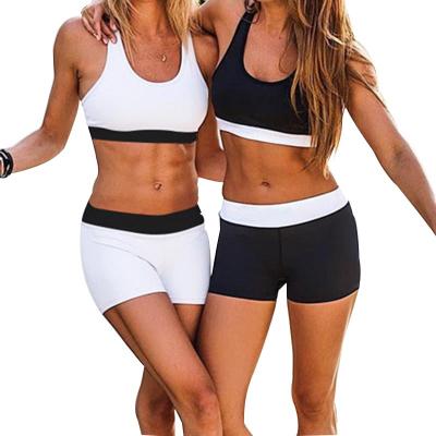 China TikTok's Breathable Hot Selling Gym Fitness Sets crack! crack! Elastic Sports Bra Butt Leggings Shorts Cloth Top Yoga Set for sale