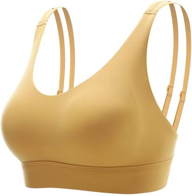 China QUICK DRY thin strap sexy plus size yoga bra women sports fitness shockproof yoga bra for sale