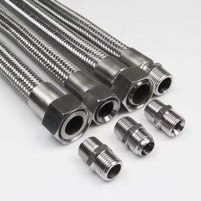 China Corrosion resistance low/high temperature resistance SUS 304/316L Corrosion resistant flange connection stainless steel flexible metal hose for sale