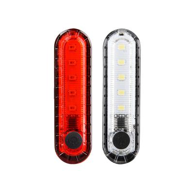 China New Bicycle USB Rechargeable Accessories Safety Lamp Bicycle Helmet Light Tail Light Set Bike Rear Signal Light Set for sale