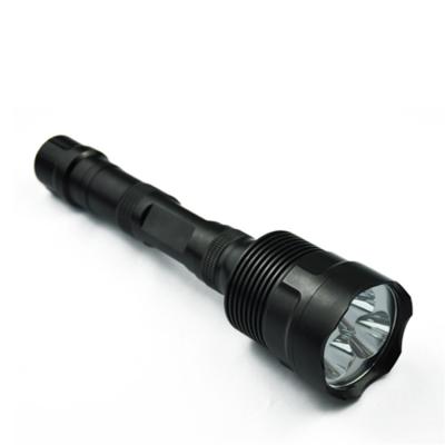 China High Light LED 18650 Battery Rechargeable Waterproof Torch Flashlight for sale