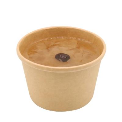 China Custom Materials Logo Rice Salad Paper Bowl Recycled Eco Friendly Soup Bowl With Lid for sale