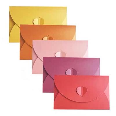 China Business Envelope Customized LOGO Western Color Envelope Pearlescent Paper Wedding Envelope for sale