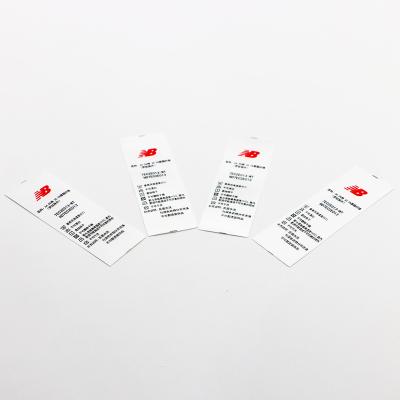 China Free Sample Care Label Satin Labels Custom Printed Washable Apparel Labels Custom Printed Wash Sewing Apparel Woven Apparel Labels for sale