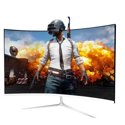 China HD Curved White Led Curved 24 Gaming 144HZ PC Monitor for sale