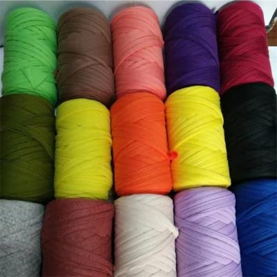 China Recycled HOT Selling Heavy Chunky T-Shirt Spaghetti Yarn on Cone for Hand Knitting (Consult supplier for freight charges) for sale