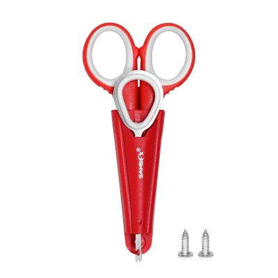 China Cut fishing line & remove hook SAMSFX fishing scissors and hook remover tools with sheath for sale