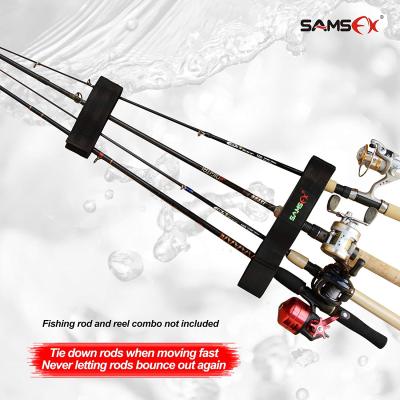 China SAMSFX Fishing Rod Holders Rack Pole Tamer Rig Mount Marine Safety Strap Easy Open for Kayak Boating Fishing for sale