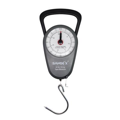 China SAMSFX Pocket Mechanical Portable Luggage Scales Plastic Mechanical Fishing Hanging Ladder for sale