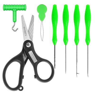 China Lightweight and Convenient to Carry SAMSFX Carp Fishing Tackle Drill Rig Tool with Scissor Knot Tyer Kit Bait Needle Baiting Needle Accessories for sale