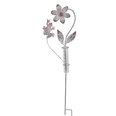 China Art Decor Liffy 2022 Garden Decor Customized Patio Decoration Rain Gauge Stake for sale