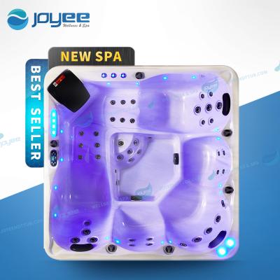 China JOYEE Family Spa Hot Tub 5 Person Hot Tub 5 Person Whirlpool Jet Outdoor Spa Jacuzy Free Seat 5 Person With Air Bubble for sale