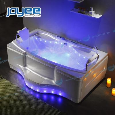 China JOYEE Foshan Computer Control Manufacturer 2 Person Whirlpool Bath LED Level Lights Indoor Massage Jetted Bathtub Whirlpool Hot Tub for sale