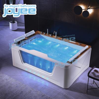 China JOYEE 4 Person Indoor Acrylic Freestanding Three Side Chinese Bathtub Skirted Soaking Tub And Clear Acrylic Tub For Custom Size Bathtubs for sale