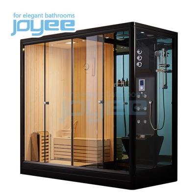 China Traditional Computer Control Panel JOYEE Sauna Room With Saturated Steam Functions Steam Shower Combination Room Steam Sauna Shower Cabin for sale