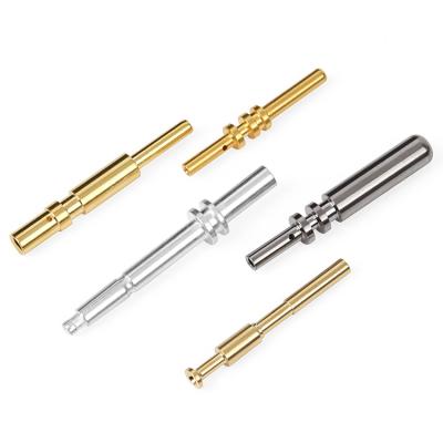 China Durable Precision Professional Made Auto Connector High Quality Torsion Spring Terminal Gold Plated Pin for sale