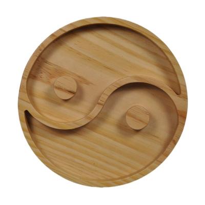 China Factory Wholesale Serving Appetizer Dish Wooden Log Dish For Dessert TP004 for sale