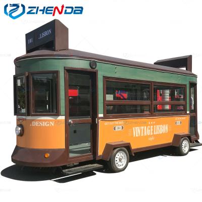 China Mobile Cannery Fast Food Carts Moving Outdoor Dining Car Truck Street Kitchen Restaurant Car For Sale for sale