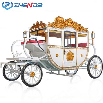 China Guided Royal Wedding Tour Exhibition Horse-Drawn Carriage Custom Designed Electric Royal Horse Carriage Royal High Quality Royal Horse Carriage for sale