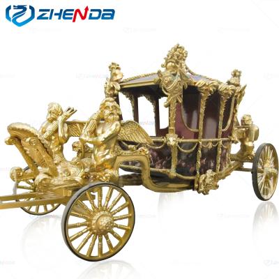 China High Quality Electric Royal Guided Horse Carriage Wedding Tour Exhibition Carriage Royal Horsedrawn Victorian Horse Carriage for sale