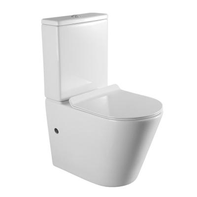 China European Sanitary Water Closet Double-Flow Toilet Wc Double-Flow Equipment Ceramic Two-Piece Toilet for sale