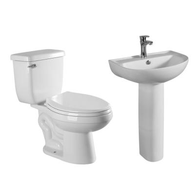 China Double-Flow China Factory Sanitary Ceramic Wash Basin Ware Wash Basin Ware Lavatory Set Toilet and Basin Toilet and Basin for sale