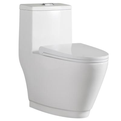 China Good quality Double-flow bathroom WC one-piece closestool ceramic siphonic toilet flush toilet for sale for sale