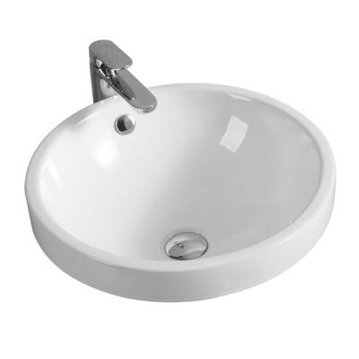 China Easy Clean Small Sized Modern Art Wash Basin Artistic Countertops Down Bowls Bathroom Sink Ceramic Wash Basin for sale