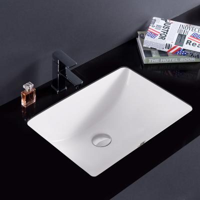 China Wholesale High Temperature Ceramic Under Counter Sinks Rectangular Ceramic Hand Wash Sink Wash Basin Bathroom Sinks for sale