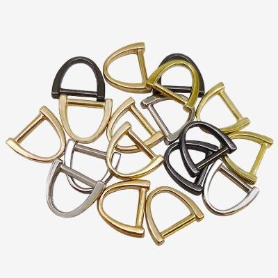 China Wholesale Metal Plating European Metal D-shaped D-ring Buckle Metal Accessories Hanging Decoration Or Bag Metal Repair Luggage for sale