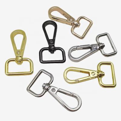 China Wholesale Metal Snap Hook Alloy Key Chain D-Ring Buckle Dog Collar Luggage Accessories Snap Latch Rotary Hook Dog Buckle Ho for sale