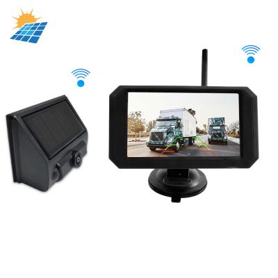 China Waterproof Solar Powered Digital Radio Rear View Backup Camera For Car Truck Bus Trailer for sale