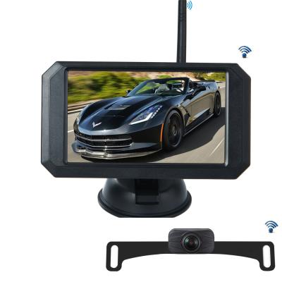 China 628px*582px. IPS 5 Inch Wireless Auto Reversing Assist Reversing Kit Wireless Parking Car Camera for sale