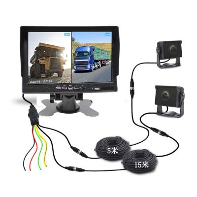 China 628px*582px. Dual Car Rear View Camera Reverse Backup System For Trucks Bus With Monitor for sale