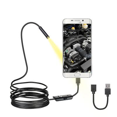 China Adjustable Soft Wire 7mm 1M Android Type-c Borescope Waterproof/Waterproof Borescope Inspection USB Mini Borescope Camera For Car for sale