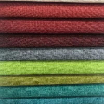 China Hometextile Upholstery Linen Sofa Fabric Warp Knitted Custom Modern Style for sale