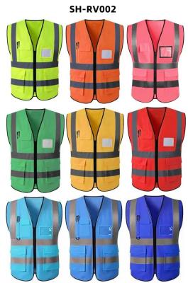 Κίνα Knitted Fabric Construction Custom Safety Vest High Visibility Jacket Clothing Reflectiv προς πώληση