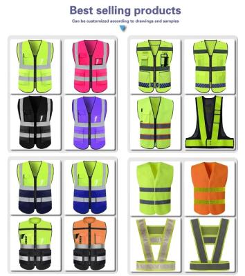 Chine High Visibility Work Safety Vest Breathable Reflective LED Flash à vendre