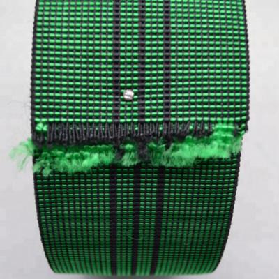 China 7cm Stofferings Elastische Singelband Groen Sofa Webbing Belt Te koop