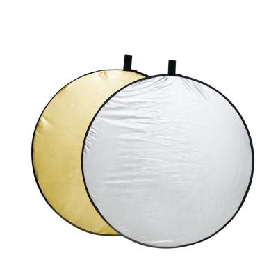 China 5 in 1 reflector different photographic sizes around portable collapsible 2 in 1 studio light reflector for sale