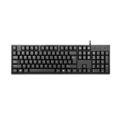 China JQ101 Anti-Ghosting Wired Desktop Keyboard Without Lights Normal Slim Cable Keyboard For Home Office OEM Custom Wholesale for sale