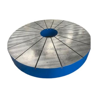 China HT200-300 Cast Iron Round Deck Panels Can Be T-slotted for sale