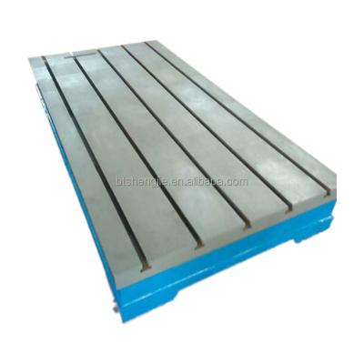 China HT200-300 Cast Iron T-slot Cast Iron Deck Slotted Mounting Plate for sale