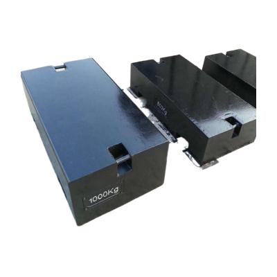 China Custom Manufacturer 500KG 1000KG Cast Iron Counterweight Block Processing Customization for sale