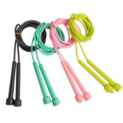 China Speed ​​Jump Training Custom Logo Adjustable Pvc Kids Wire Speed ​​Jump Rope High Quality Gym Home Fitness Wholesale for sale