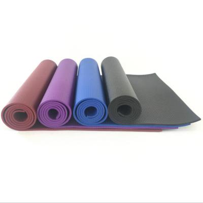 China Eco Friendly Gym Fitness Hot Yoga Pilates Pilates Custom Logo PVC Fabric Yoga Mats With Strap And Carry Bag for sale