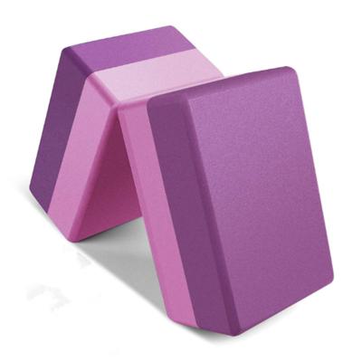 China Core Exercise Custom Logo 450g Color Recycled Yoga Block Large High Density Set Recycled EVA Yoga Block Bricks for sale